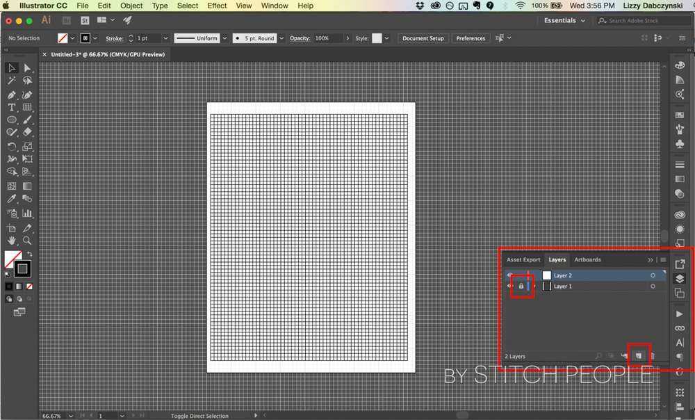 Making graph paper or grid paper in adobe illustrator